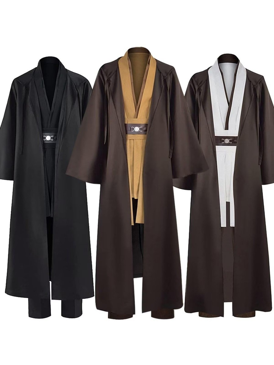 Anakin Costume Adult Men Tunic Hooded Robe Outfits Halloween