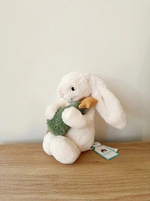Jellycat BASHFUL BUNNY with CHRISTMAS TREE 18cm Holiday Rabbit