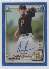 2020 Bowman Chrome Prospects Blue Refractor 80/150 Aaron Shortridge Auto nd3