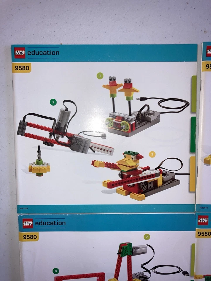 Lego 9580 Educación WeDo Instrucción Manual de Construcción 4 Piezas Foto 2 de 4