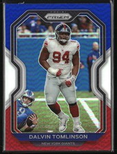 2020 Panini Prizm - Prizm Red White and Blue #165 Dalvin Tomlinson