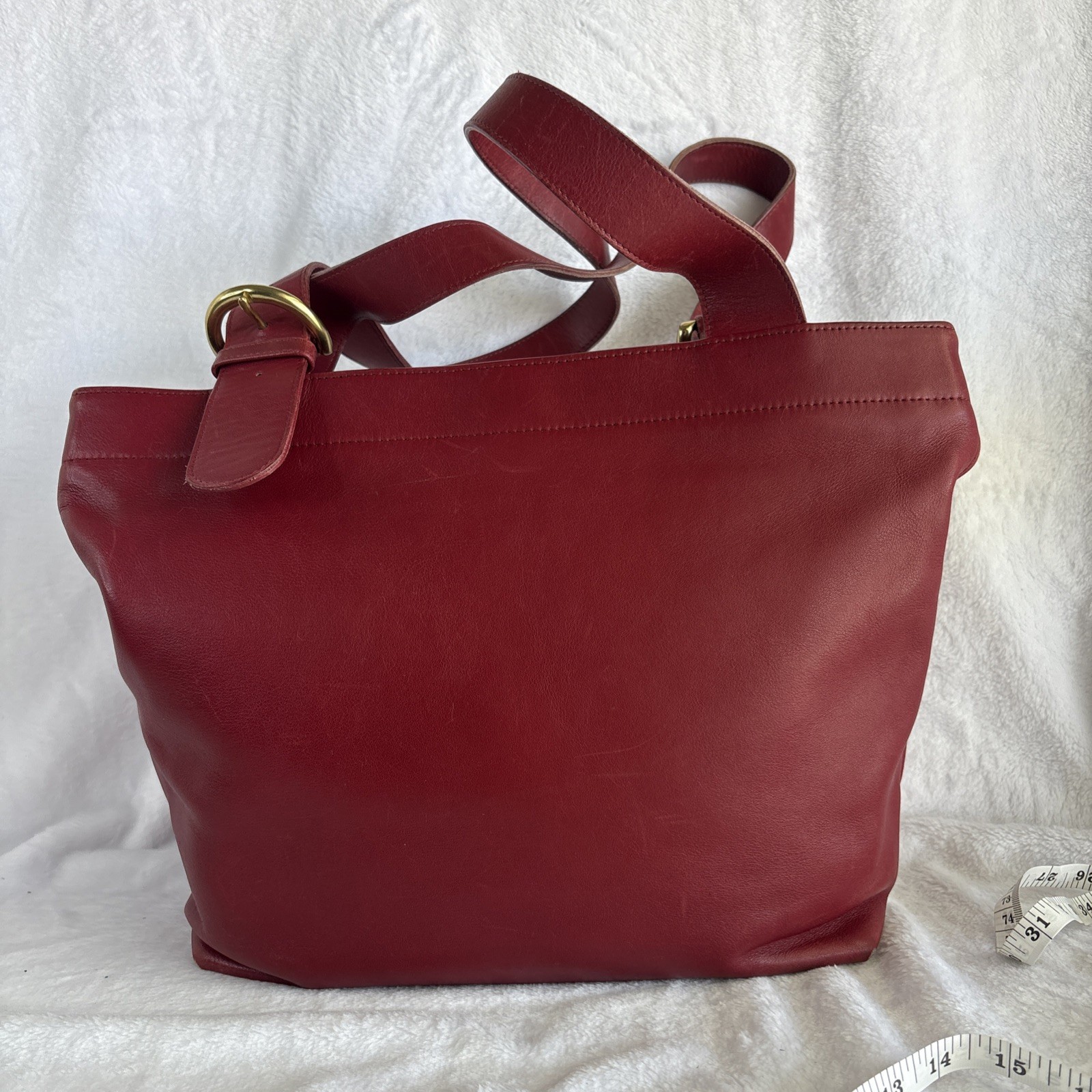 Vintage COACH Soho Lafayette Shoulder Bag Red Leather 4140 90s Costa Rica