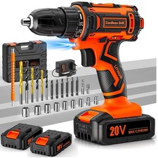 Akkuschrauber Bohrschrauber Set Akku 20V 2 Akkus 42Nm