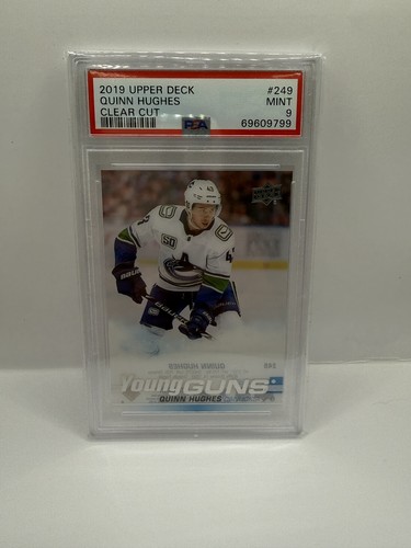 Quinn Hughes [Clear Cut] #249 2019 Upper Deck card