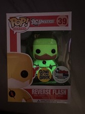 Funko POP Heroes DC Universe Reverse Flash #39 Glow In The Dark Dallas Comic Con