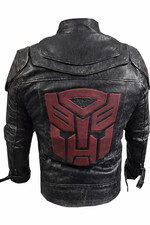Mens Cade Yeager Real Leather Jacket – Transformers Autobot Costume Coat