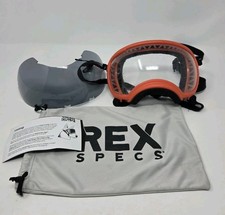 *USED* Rex Specs Dog XL Goggles Protective Eyewear orange Frame