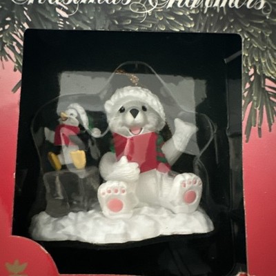 Vintage 1991 Christmas Charmers Let s Sing A Cherry Chorus Bear & Penguin