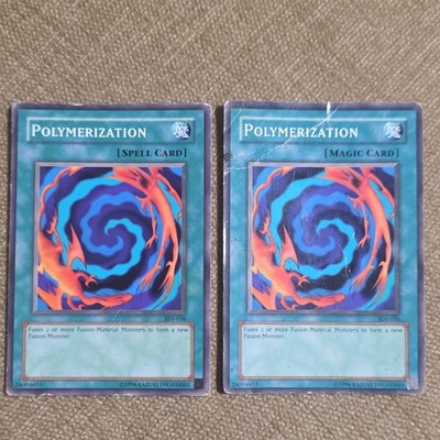 Yu-Gi-Oh! Polymerization Spell/Magic Card SD1-036 Konami 2 Card Lot