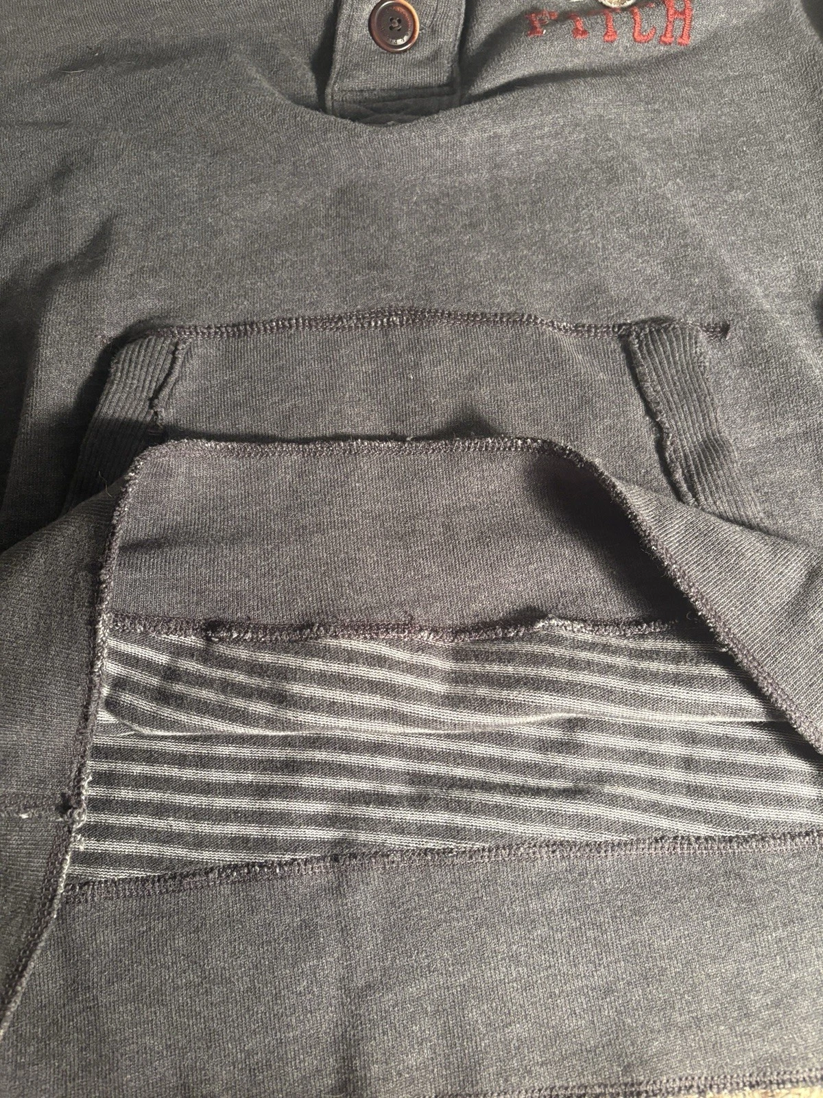 Abercrombie & Fitch Muscle New York Men XL Fleece Hooded Jacket Heather Grey image 4