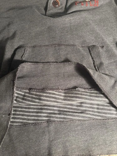 Abercrombie & Fitch Muscle New York Men XL Fleece Hooded Jacket Heather Grey image 4