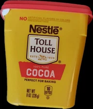 Nestle Toll House 100% Pure Cocoa For Baking 8 oz  For Christmas Baking