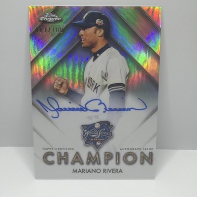 2026 Topps Chrome - Mariano Rivera - WS Champion AUTO /100 (ON CARD)