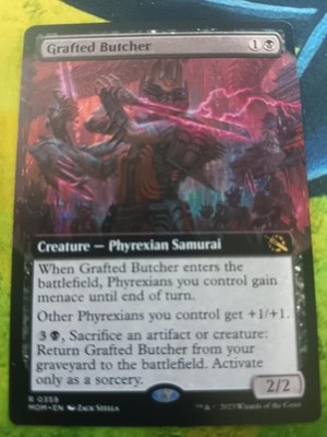 Grafted Butcher (Extended Art) 359 March of the Machine Magic: The Gathering NM