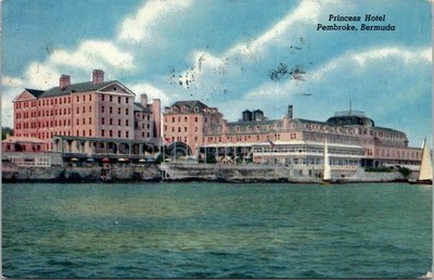 Princess Hotel Pembroke, Bermuda Vintage Postcard Wpc10