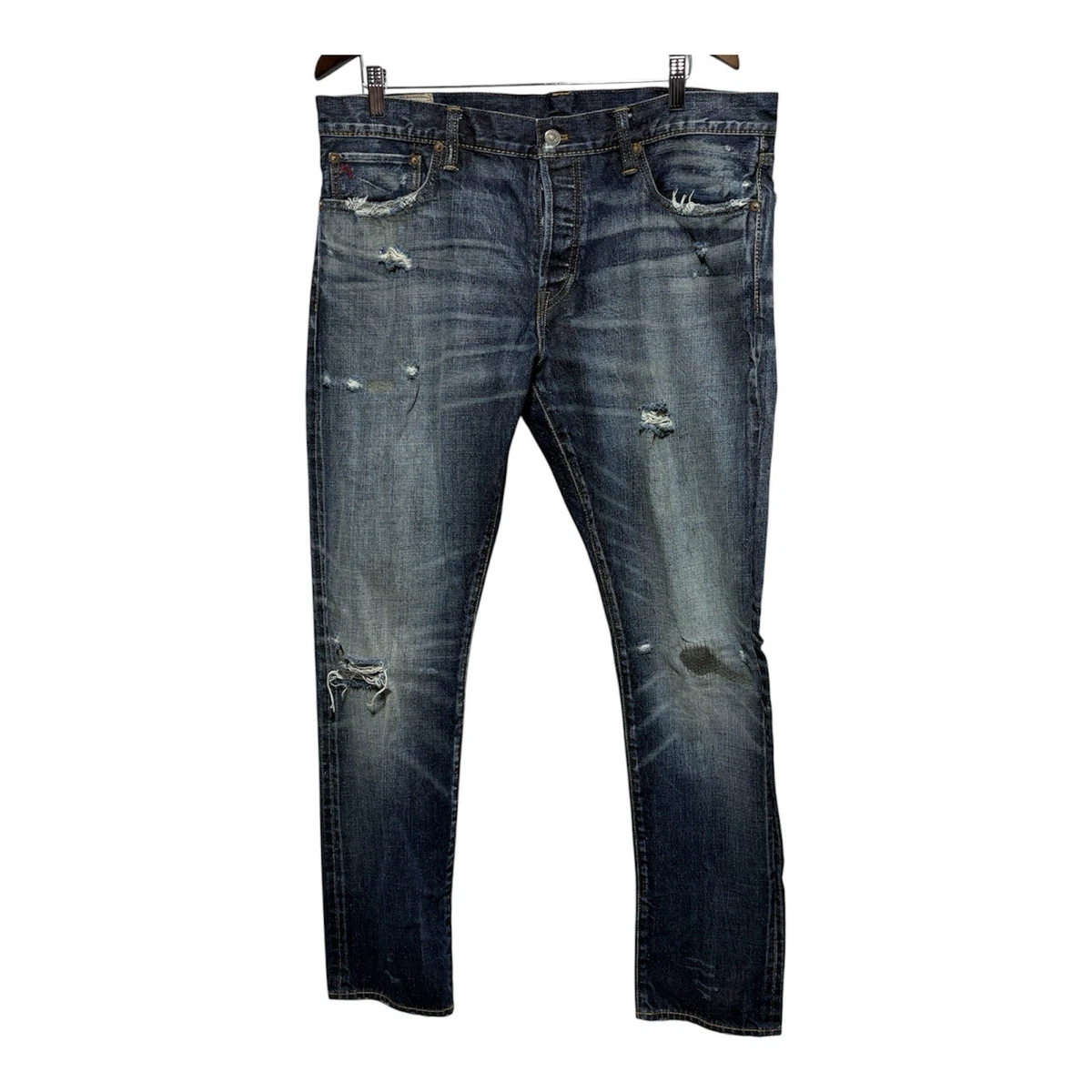 Polo Ralph Lauren Button Blue Jeans for Men for sale | eBay