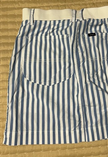 Lee Damen Skort 8 M blau weiß gestreift mittelhoher Bund Sportbekleidung - Bild 5 von 12