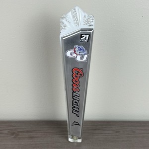 Gonzaga Bulldogs  NCAA Coors Light Beer Tap Handle Rocky Mtns. Acrylic Metal