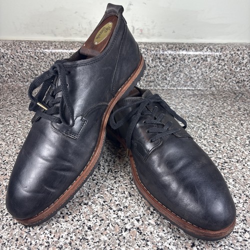 Timberland Boot Company Bardstown Black Leather Plain Toe Derby Men's 10 EUC