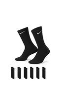 Nike Everyday Cushion Crew Men's Socks - Black, Size M, Pack of 6