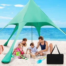 Topbuy 20 x 20 FT Beach Tent Beach Canopy w/ UPF50 Sun Protection Carrying Bag