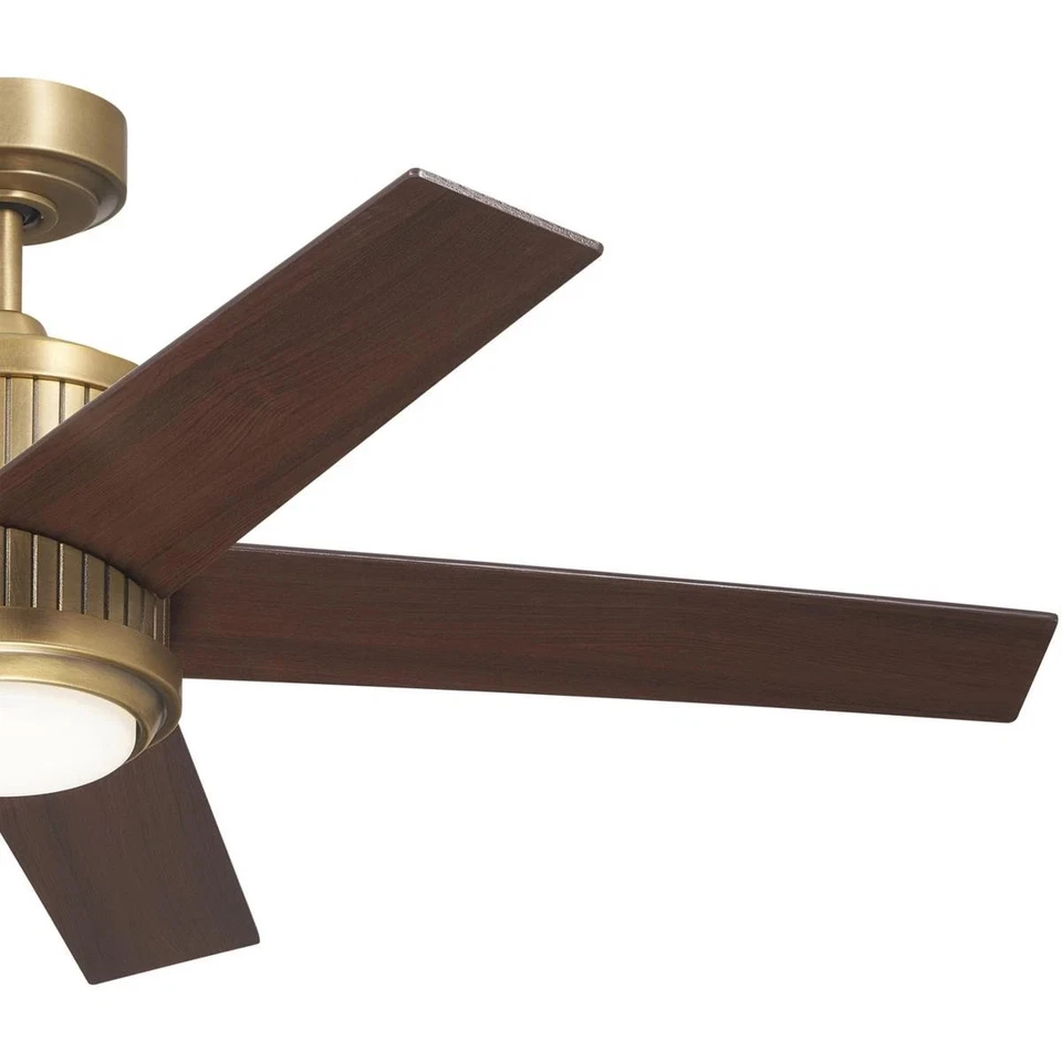 Kichler Lighting 300048NBR Brahm Indoor Ceiling Fan Natural Brass - Image 2 of 4