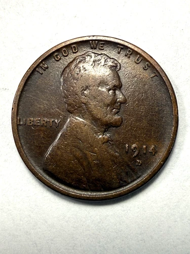 ** 1914-D LINCOLN CENT-  VF  (KEY DATE)   FILL THAT TOUGH SPOT IN YOUR SET  **