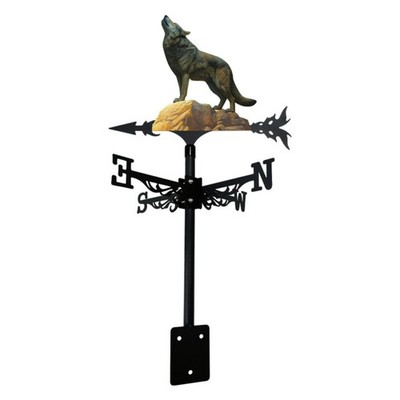 Wolf Wetterfahne mühelos rotationsgeheulender Wolf Windfahne rostfrei
