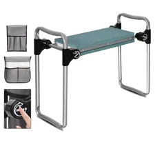 New Generation Garden Kneeler and Seat, Foldable Stool with 2 Tool Pouches