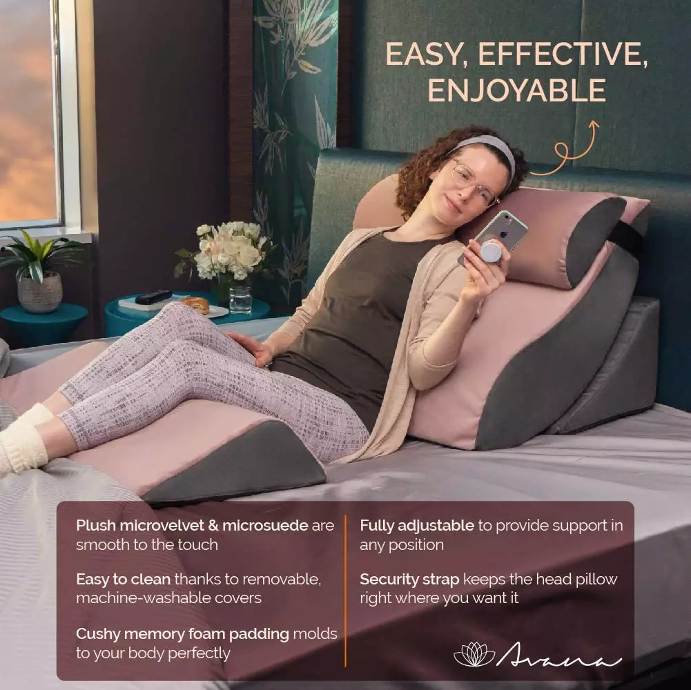 Knee Wedge Pillow by Avana Comfort - FREE Shipping