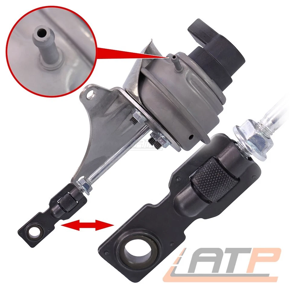 UNTER-DRUCKDOSE ABGAS-TURBO-LADER FÜR VW PASSAT 3C BMR BUZ TOURAN 1T 2.0 TDI BMN - Bild 3 von 4