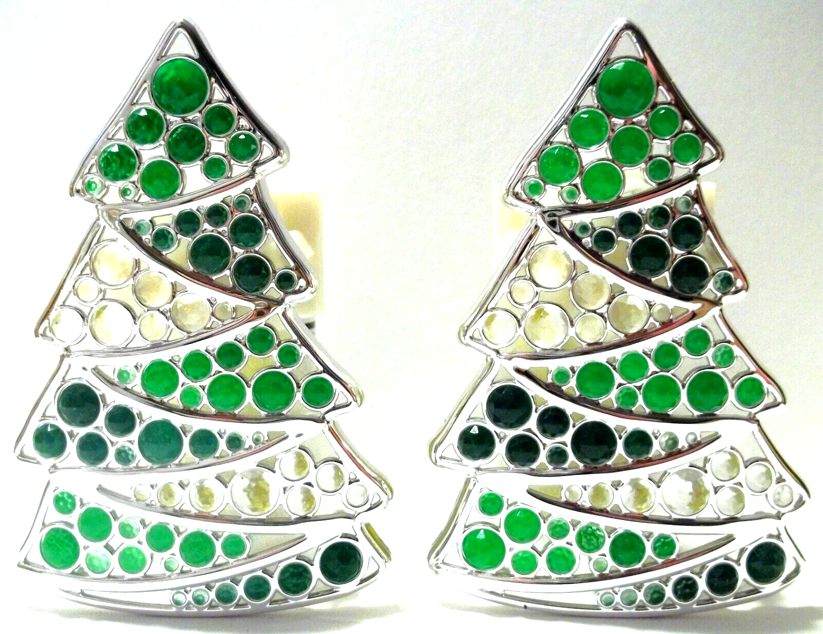 Bath & Body Works Gemmed Christmas Tree Night Light Wallflower Plug In Set of 2-image