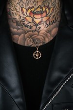 18K Gold Compass Necklace, Stainless Steel, Compass Pendant, Men Necklace,