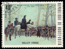 UPPER VOLTA 366 - "Washington Reviewing Troops" (pb23365)