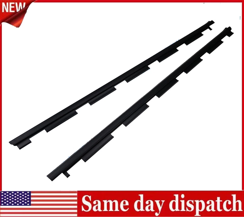 2x Vedação de feltro para varredura de janela frontal externa tira meteorológica para caminhão Chevrolet 1988-2000 - Imagem 2 de 4
