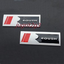 2x R ROUSH Emblem Long Bar Metal Badge Body S...