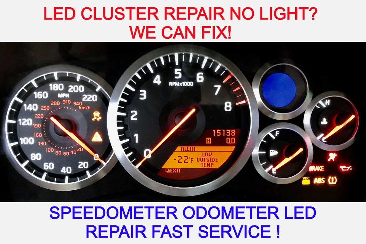 GTR NISSAN CLUSTER FIX LED REPAIR UPGRADE 2009+ R35