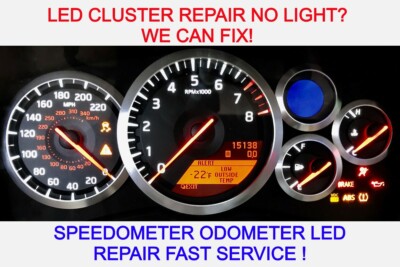NISSAN GTR CLUSTER LED REPAIR & UPGRADE 2009+ R35 Speedometer
