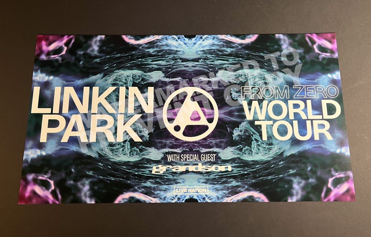 LINKIN PARK FROM ZERO WORLD TOUR ポスター Linkin Park From Zero 2024 World Tour Concert Promo Poster