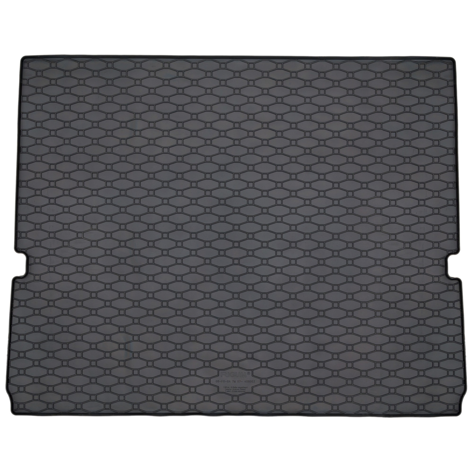 Tapis de coffre en caoutchouc sur mesure pour FORD S-Max 2007-2015 noir
