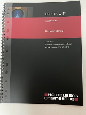 Spectralis Accessories Hardware Manual Heidelberg Engineering Original
