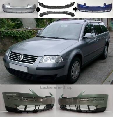 STOßSTANGE VORNE LACKIERT IN WUNSCHFARBE mit SPOILER für VW Passat 3BG 2000-2005