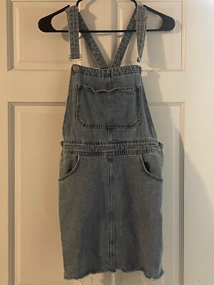 Women's Small Zara Denim Overalls With Skirt