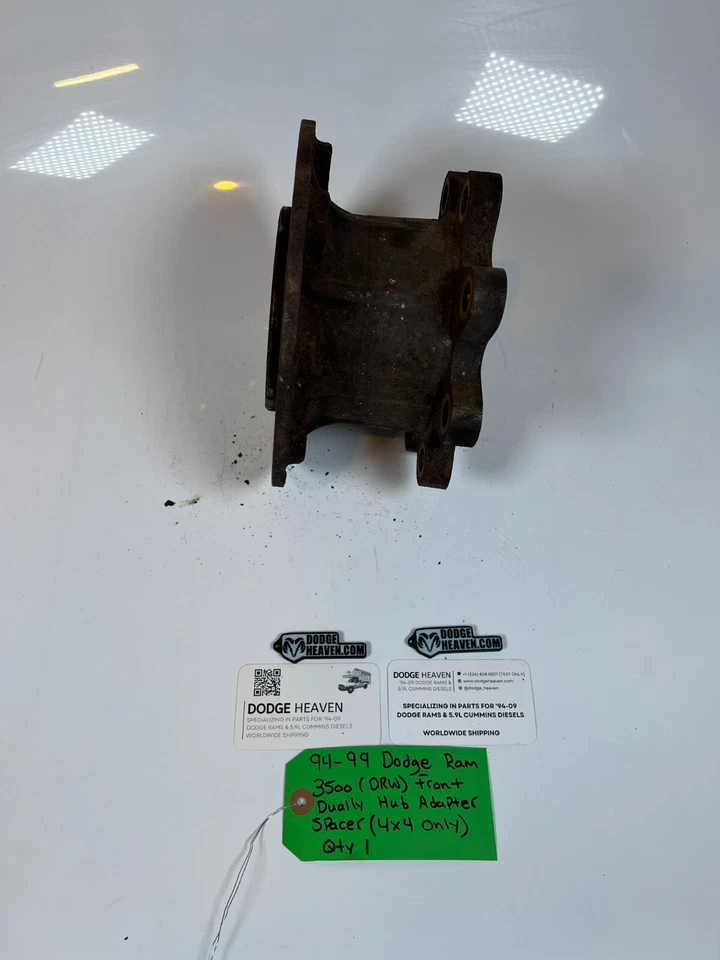 Espaciador adaptador doble buje delantero 4x4 V10/diésel OEM 1994-1999 Dodge Ram 3500 1994-1999 Foto 4 de 4