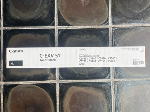1x Canon C-EXV 51 Cartouche de Torner - NOIR / BLACK - Photo 2/2