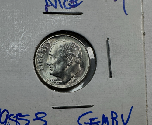 1955-S Roosevelt Dime GEMBU nice coin 622 IN