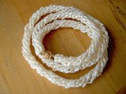 14K YELLOW GOLD IPS 5-STRAND TWIST CREAM RICE FRESHWATER PEARL NECKLACE CASE-26" — photo 5