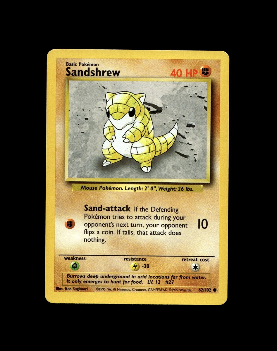 Sandshrew In Pokémon Individual Trading Cards for sale | eBay