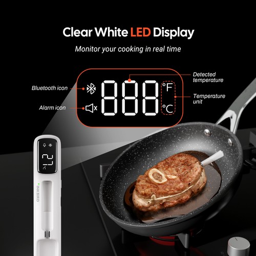 INKBIRD Wireless Meat Thermometer BBQ Cooking 305m/1000ft Remote Control Smoking - Picture 10 of 10