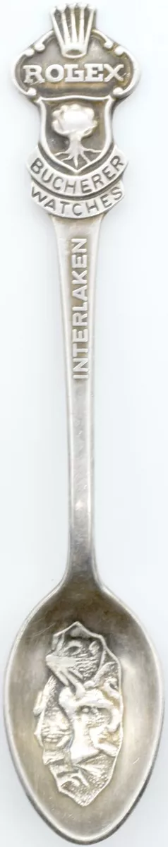 Rolex Bucherer Watches Interlaken Silver Souvenir Spoon Vintage eBay